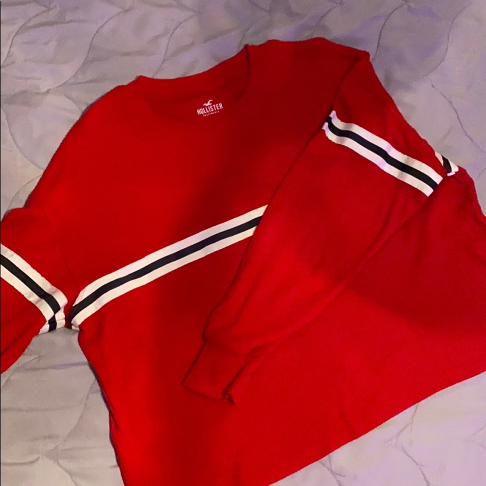 Hollister Boxy Knit Boyfriend Long Sleeve Tee